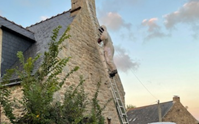 Une intervention de haute voltige à Locoal-Mendon